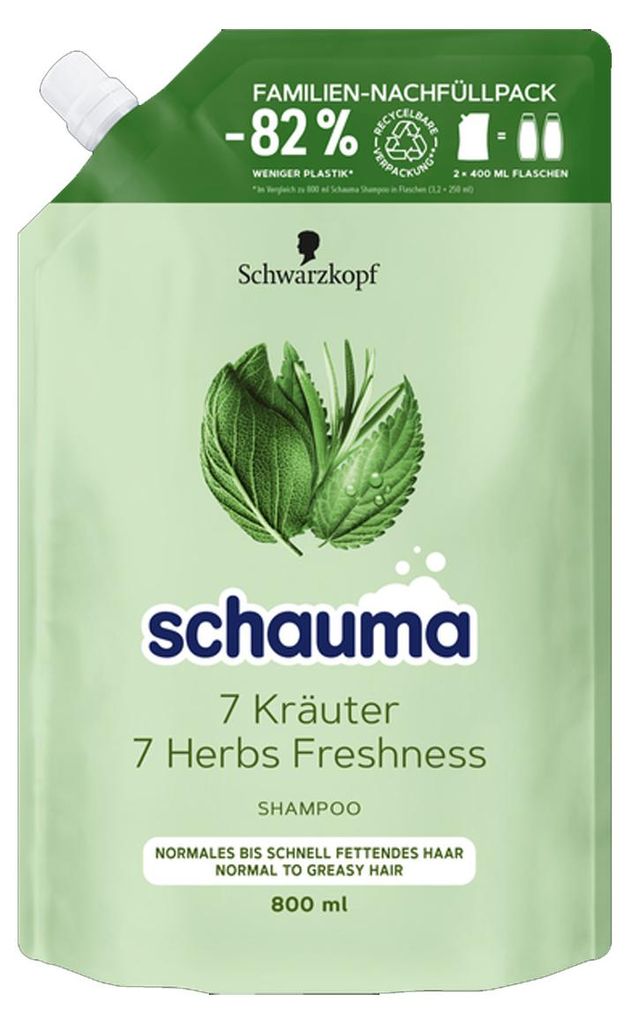 Schauma Frische Shampoo mit Sieben Kräutern Nachfüllpack Produktbild 