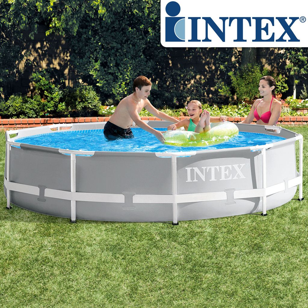 Intex Prism Rondo Ø 305 x 76 cm Frame Pool Set, Hellgrau Produktbild 32