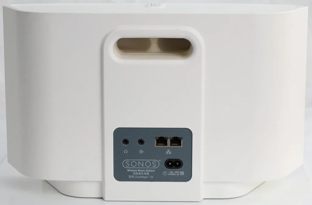 Enceinte Sans Fil Sonos Play : 5 Blanc avec Son Stéréo de Qualité