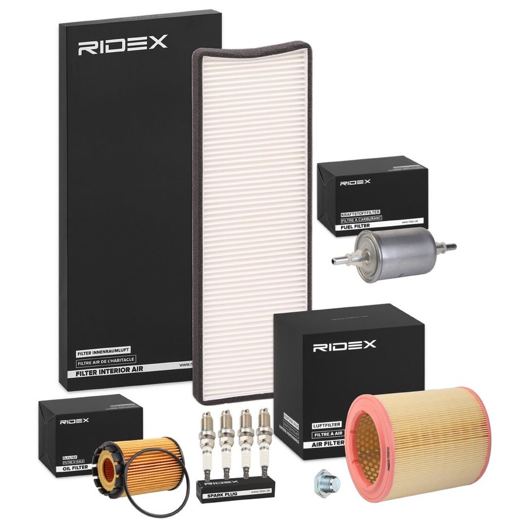 RIDEX Inspektionspaket Filterset passend für PEUGEOT 306 Schrägheck (7A, 7C, N3, N5) 306 (7B, N3, N5)