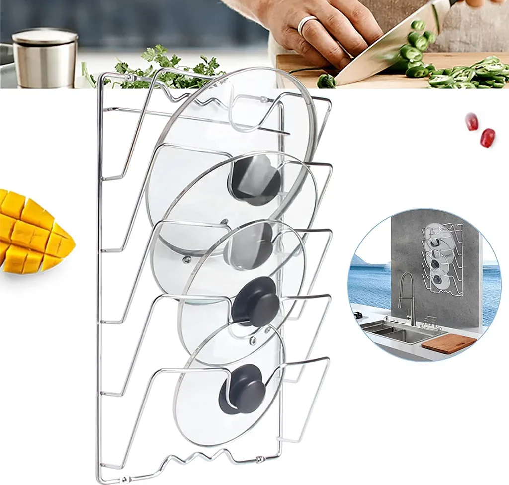 Rangez enfin vos couvercles sans bruit grâce à ce support mural robuste - 10