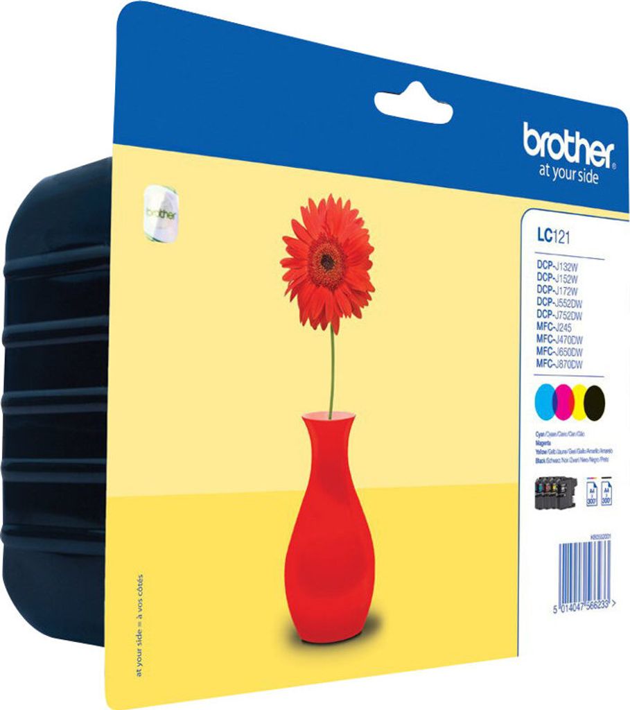 Brother LC121VALBPDR, Čierna, Azúrová, Purpurová, Žltá, 4 Obrázok produktu 