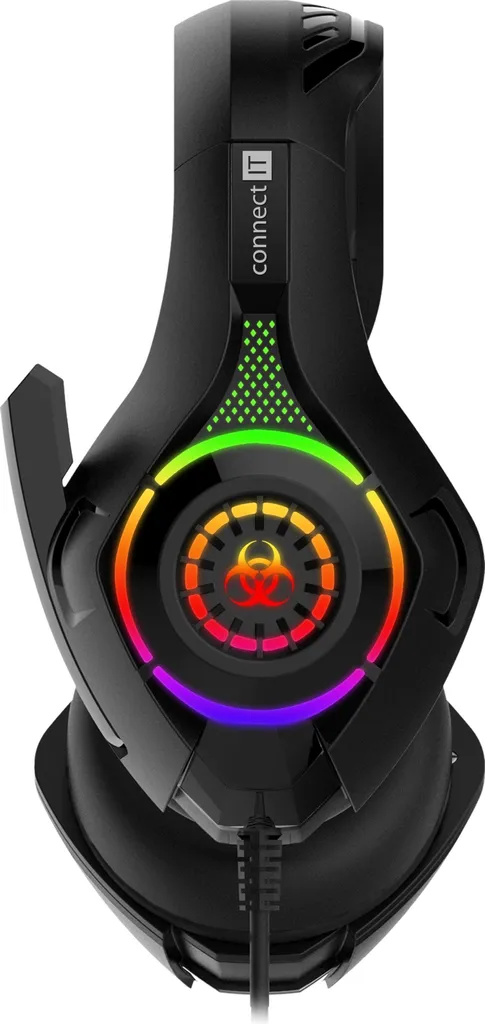 Cuffie con Microfono CONNECT IT BIOHAZARD CHP-4511-BK - Idea Regalo - 2