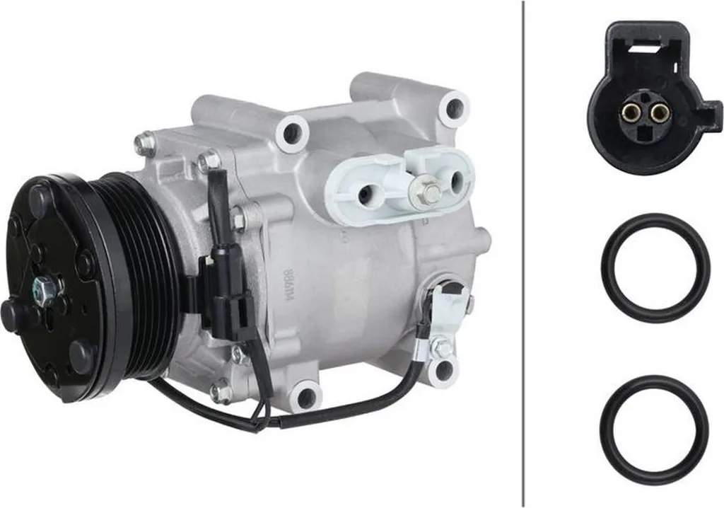 Compresseur climatisation 12V Ø 95mm HELLA : performance Ford Fiesta
