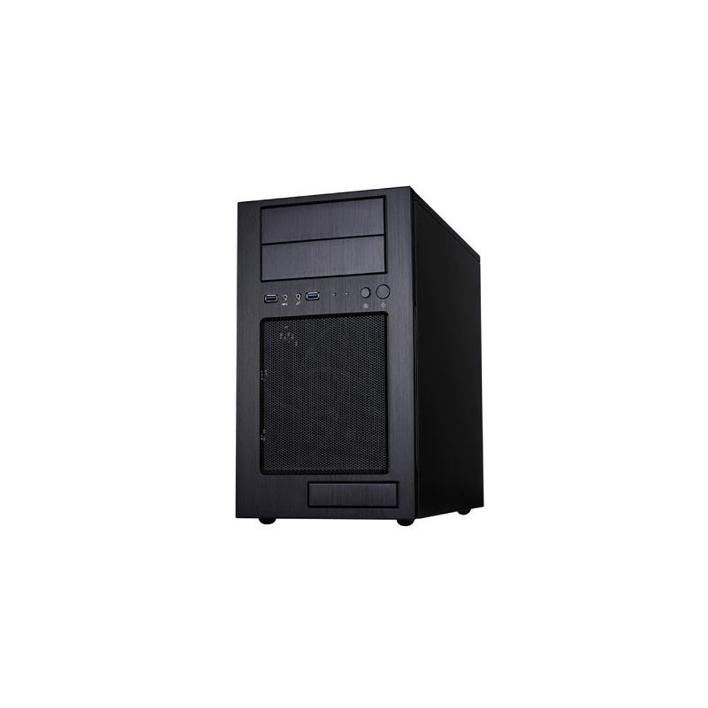 SilverStone TJ08B-E - Micro-Tower - PC - Schwarz - Micro ATX,Mini-DTX,Mini-ITX - 1x 180 mm - 210 mm