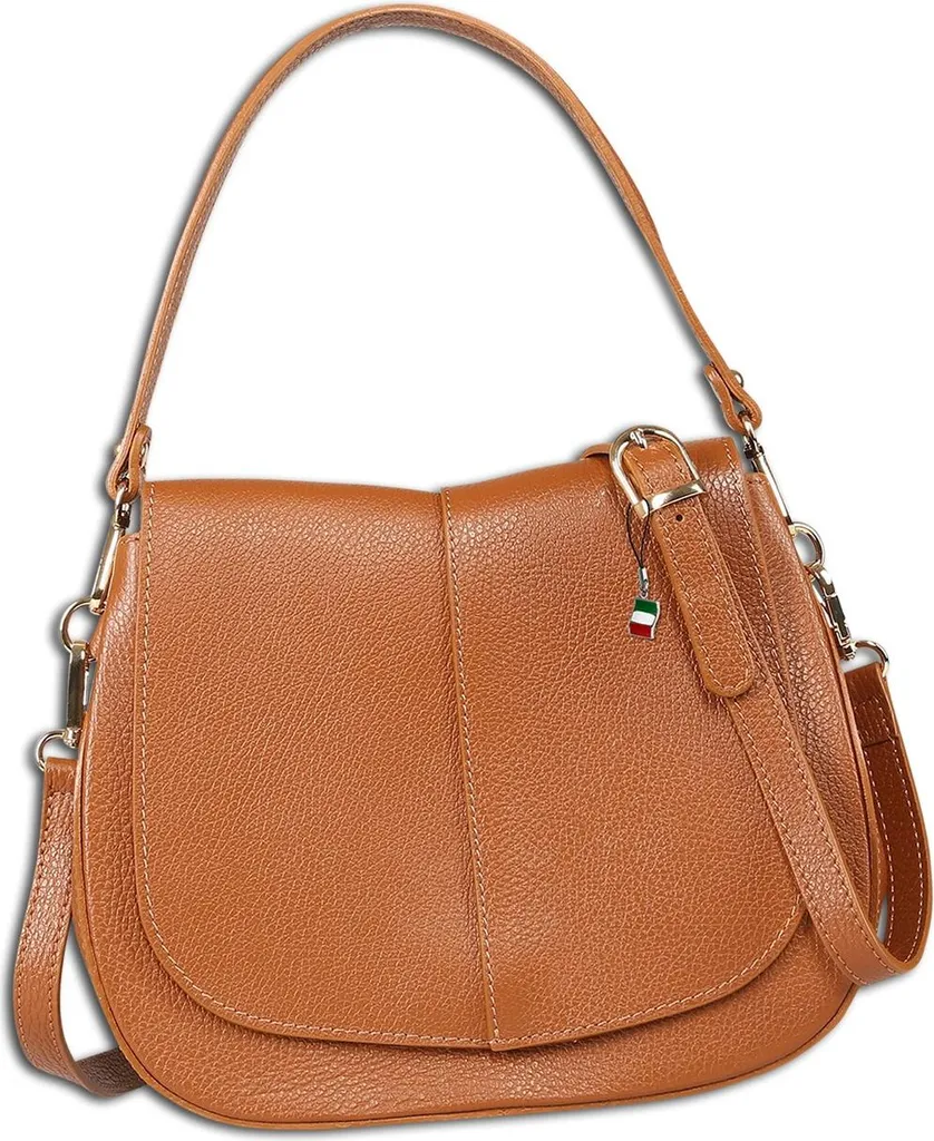 Florence Pelletteria OTF178C3 Borsa Tracolla Marrone Pelle Donna