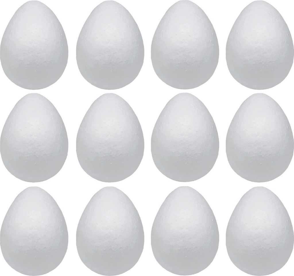 Eier Styropian Eggs 12 Blatt 4Cm Ostereier Für Decoupage Produktbild 