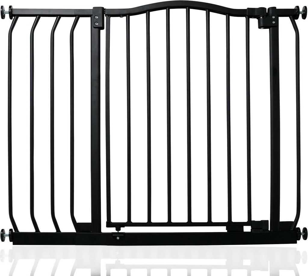 Safetots Treppenschutzgitter mit gebogenem oberen Teil, 89cm - 98cm, Schwarz