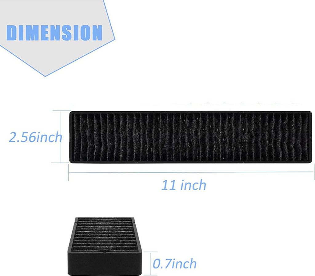 INF Mikrowellen-Kohlefilter 5230W1A003A Ersatz - 4er-Pack