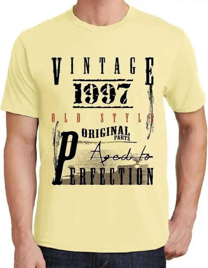 Herren Grafik T-Shirt Originalteile bis zur Perfektion gealtert 1997 – Original Parts Aged To Perfection 1997 – Geschenk 27. Geburtstag Jahrest...
