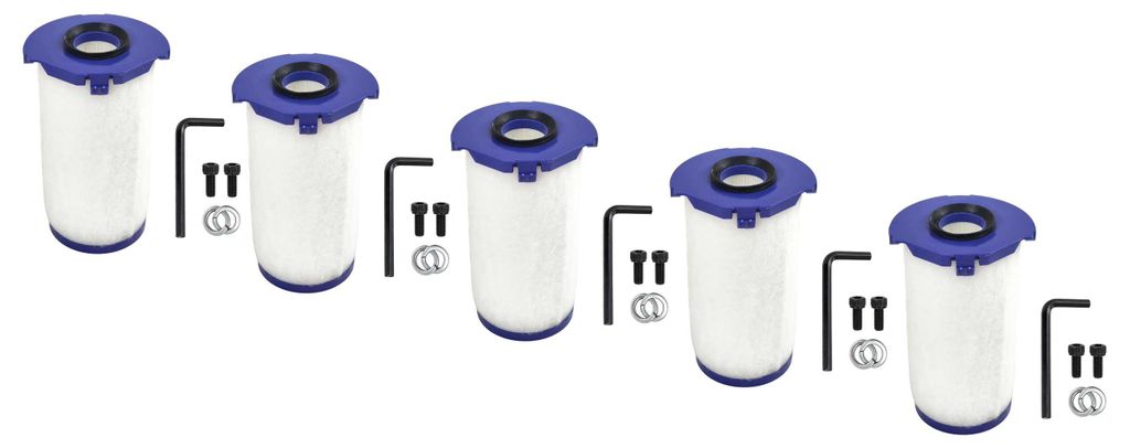 vhbw 5x HEPA Filter Ersatz für Dyson 970528-01 für Händetrockner - H13, Weiß Lila