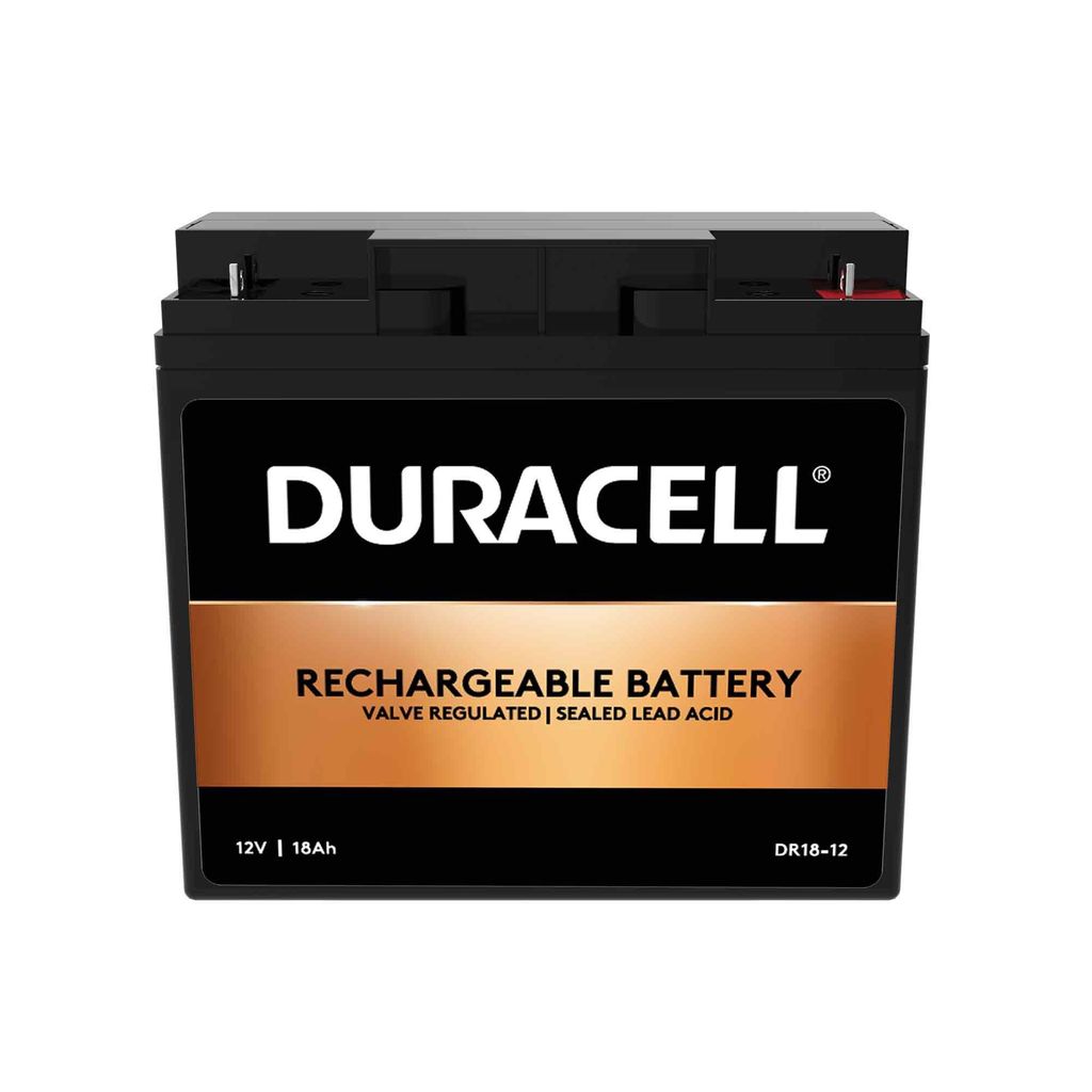 Duracell DR18-12 12V 18Ah Bleiakku AGM VRLA – Wartungsfreie SLA Batterie – Ersatz für 17Ah/18Ah GP12170 NP17-12 NP18-12 – USV, Alarmanlage