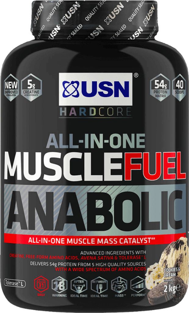 USN Muscle Fuel Anabolic (2000g) Cookies & Cream - Produktbild 