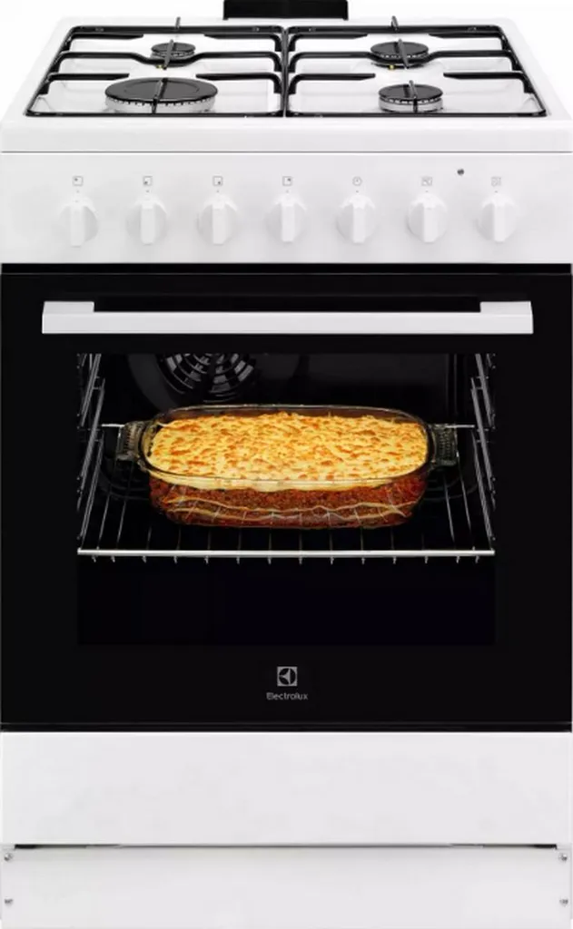 Cuisinière Mixte 4 Feux Electrolux LKK620010W Idéale pour Cuisine de Famille