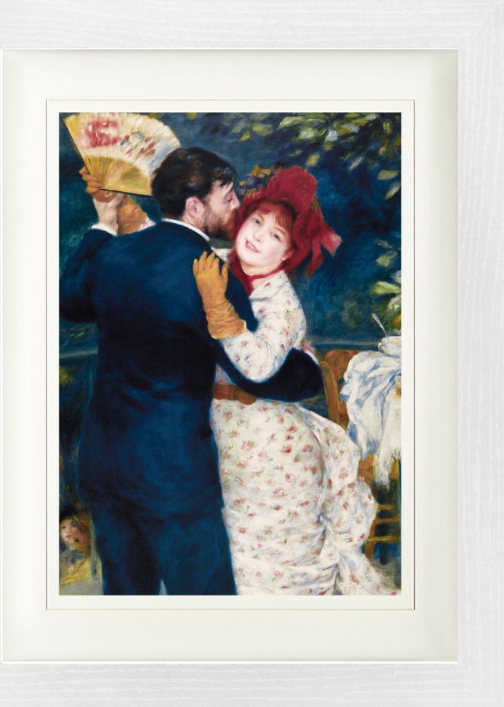 Pierre Auguste Renoir Gerahmtes Bild Mit Edlem Passepartout | Wand-Bilder | Im Bilderrahmen - Tanz Auf Dem Lande, 1883 (40 x 30 cm)