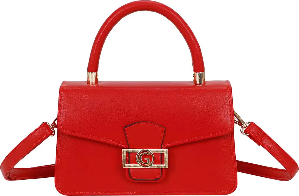 Gallantry Borsa Rossa con Chiusura G in Metallo | Eleganza Parigina
