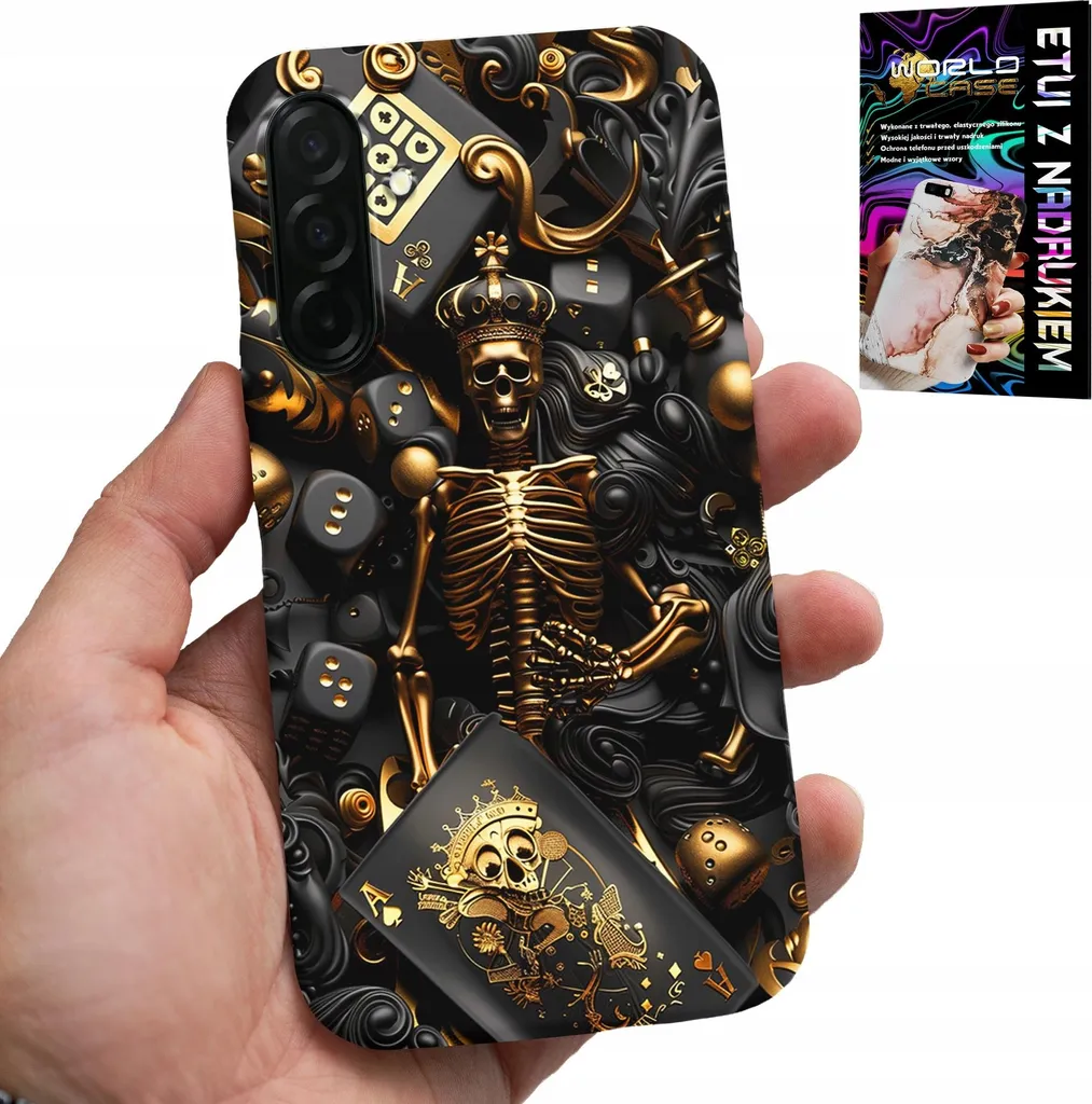Custodia Uomo Samsung Galaxy A36 5G Re Poker - Set Vetro Temperato