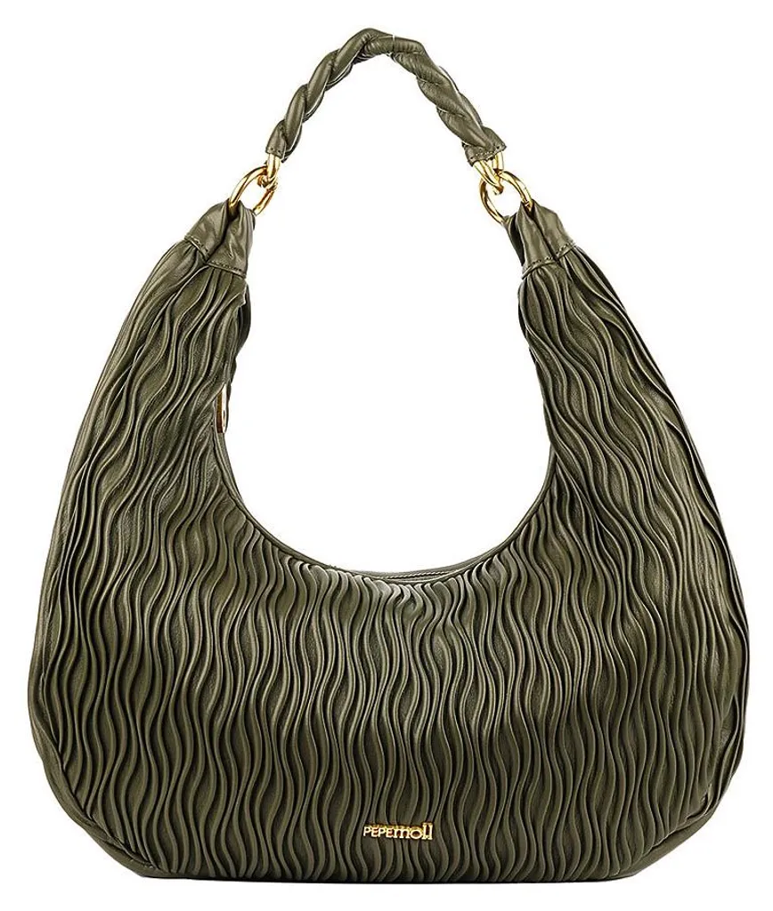 Sac à main vert pour femme grand format avec bandoulière réglable