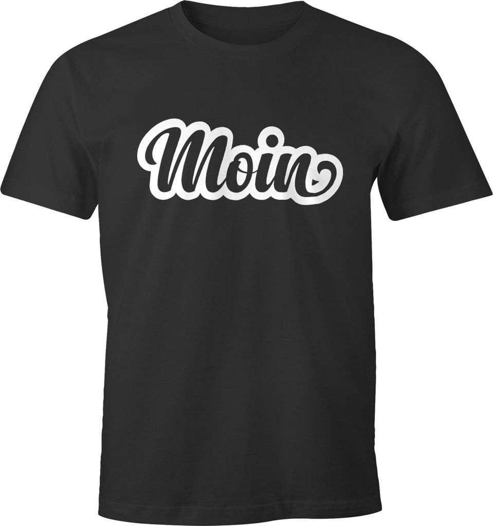 Moin Herren T-Shirt Fun-Shirt Moonworks anthrazit M