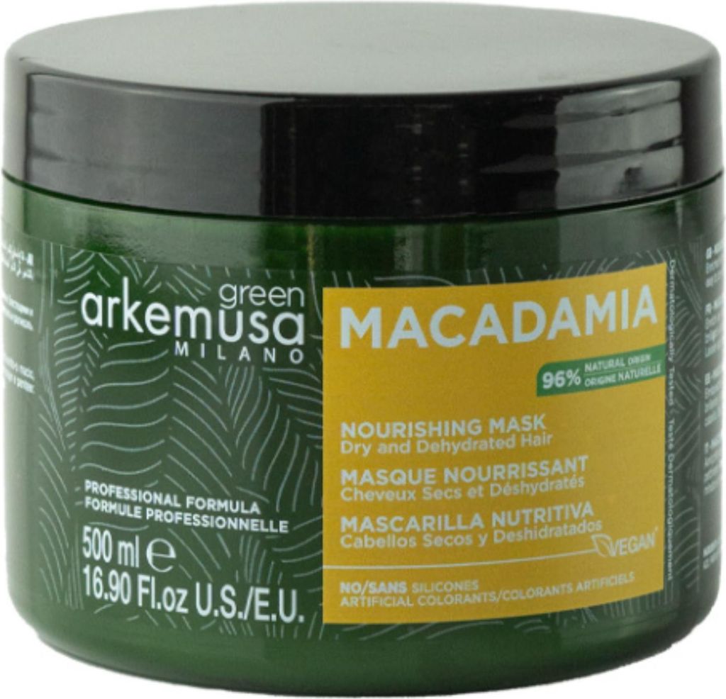 Arkemusa | Haarmaske Green Macadamia - 500 ml - Feuchtigkeit - Nährend - Reparierend