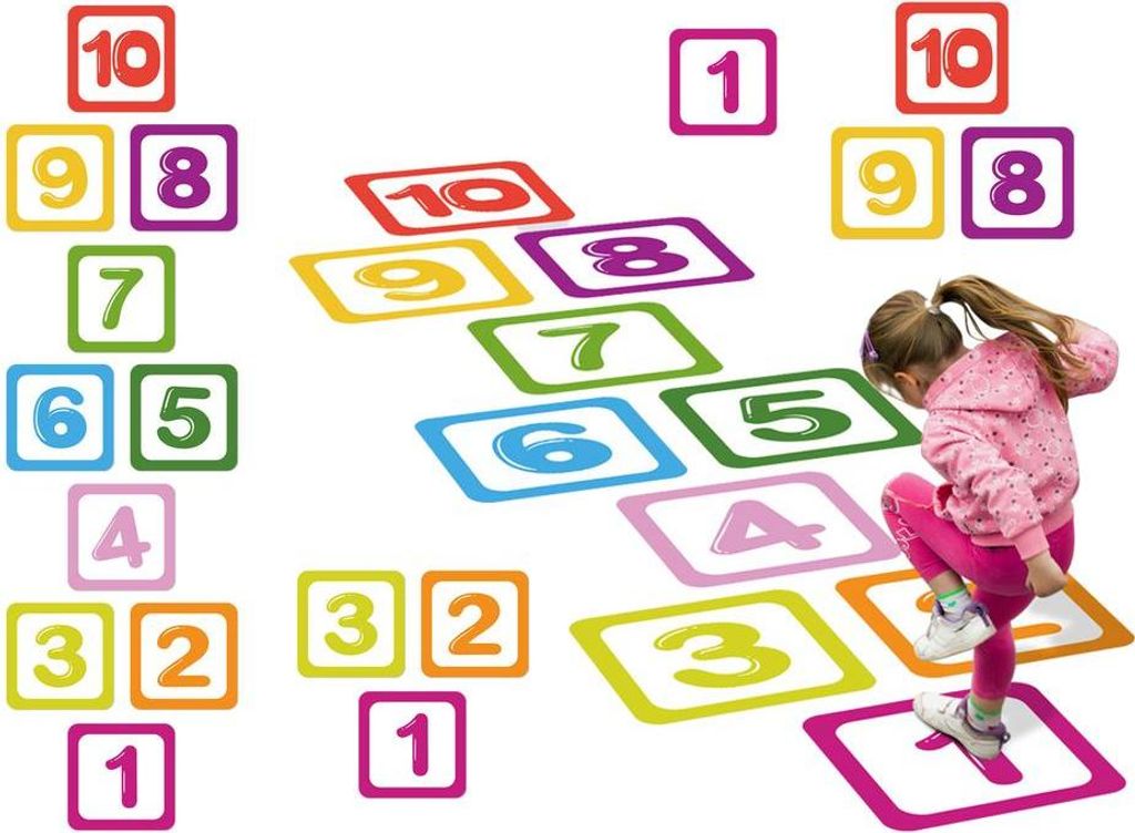 Pädagogische Zahlen Bodenaufkleber Für Spiele Im Klassenzimmer
