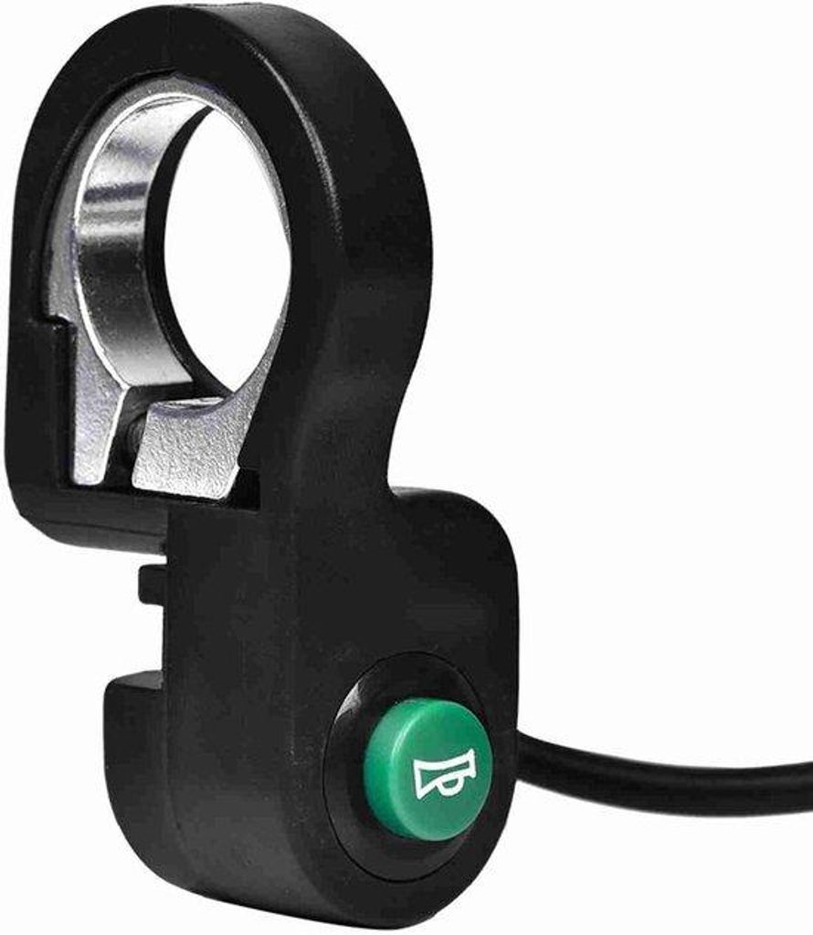 22,5 mm Kunststoff-Alarmknop, 1,5 m Kabel, Touch-Sensitive, für E-Bikes, Mountainbikes und Scooters, schwarz, 2,5 x 3,6 x 6,6 cm.