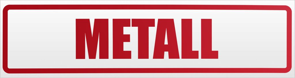 Kiwistar Metall Magnetschild Schild magnetisch - 45cm Rot - reflektierend - Magnetfolie für Auto PKW Kfz