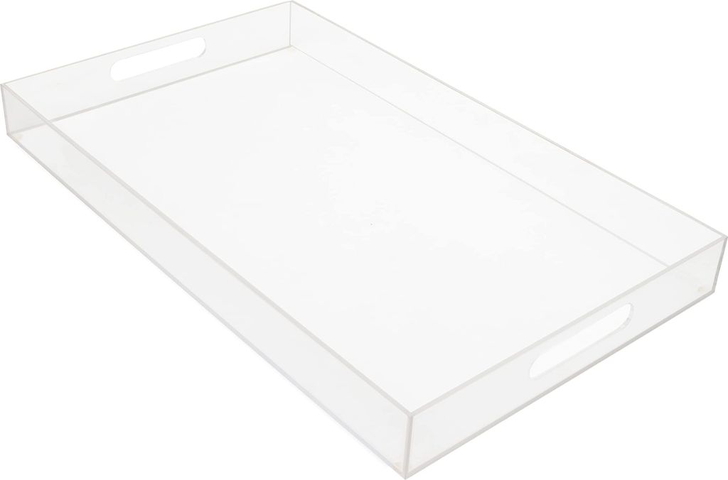 Kurtzy Serviertablett Kunststoff Acryl Klar Tablett mit Produktbild 