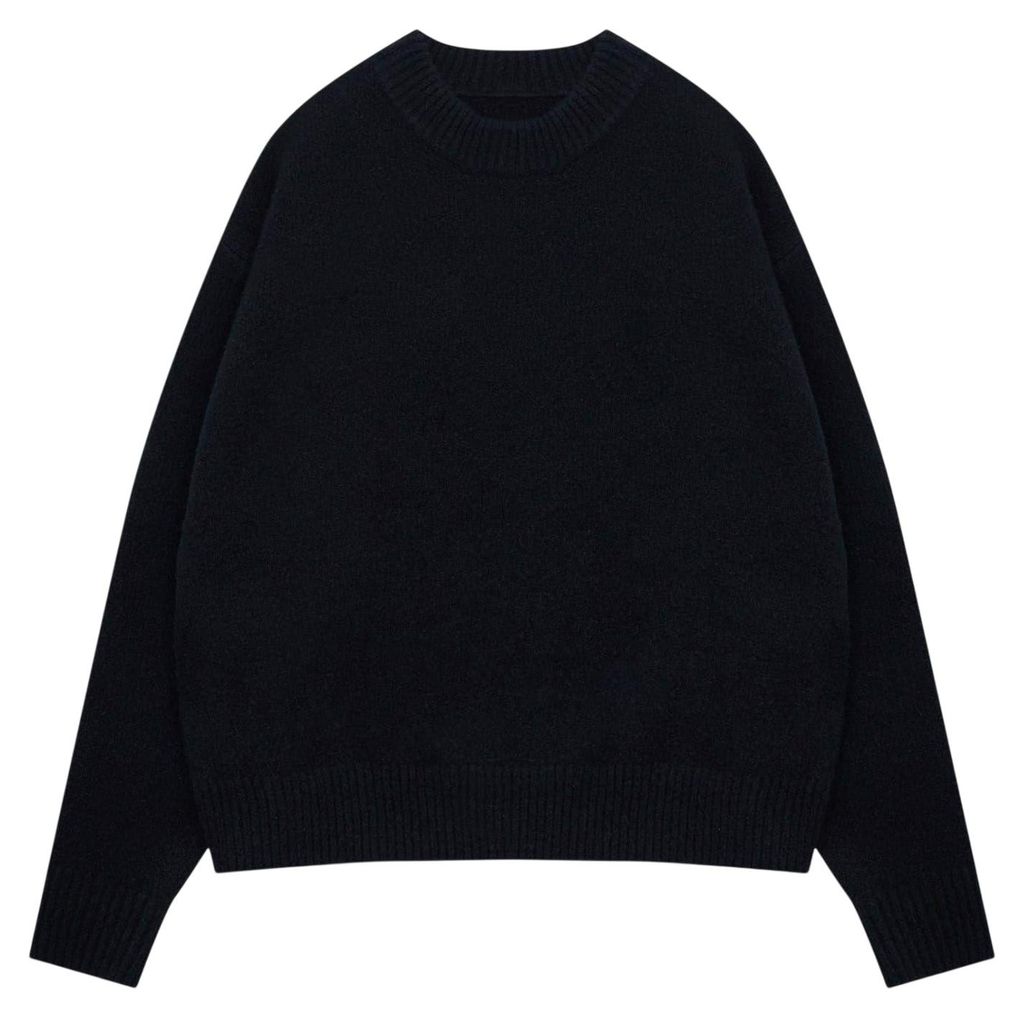 Couture - "Copyright" Pullover für Herren, angeraut, leger GT17820 (L) (Schwarz)