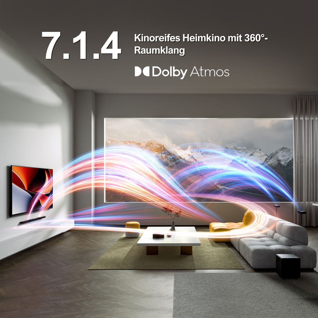 ULTIMEA 7.1.2 Kanal Soundbar für TV Geräte mit Dolby Atmos, Produktbild 5