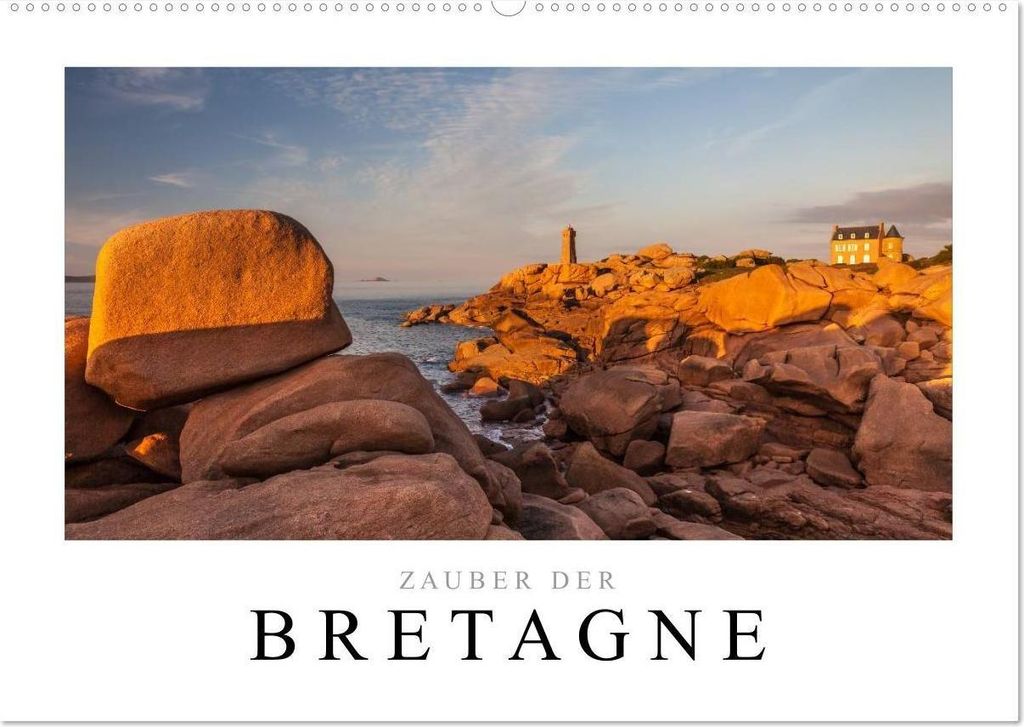 Bretagne - Zauber der Côte de Granit Rose (Wandkalender 2026 DIN A2 quer), CALVENDO Monatskalender