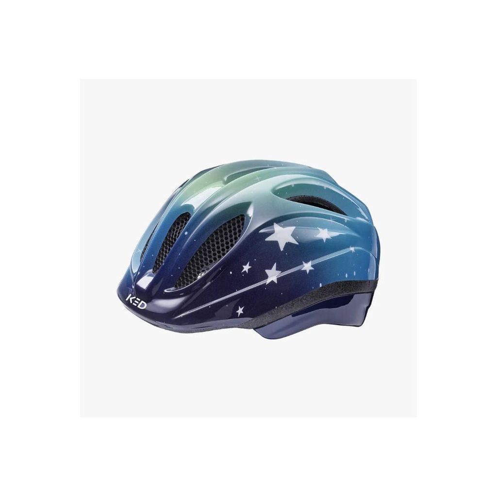 KED Kinderhelm MEGGY II TREND Stars, Blue Green Glossy