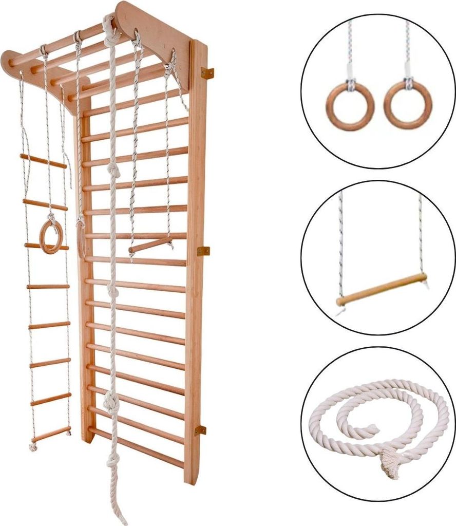 Drevené steny pre deti Detská športová miestnosť | lezecká Obrázok produktu 