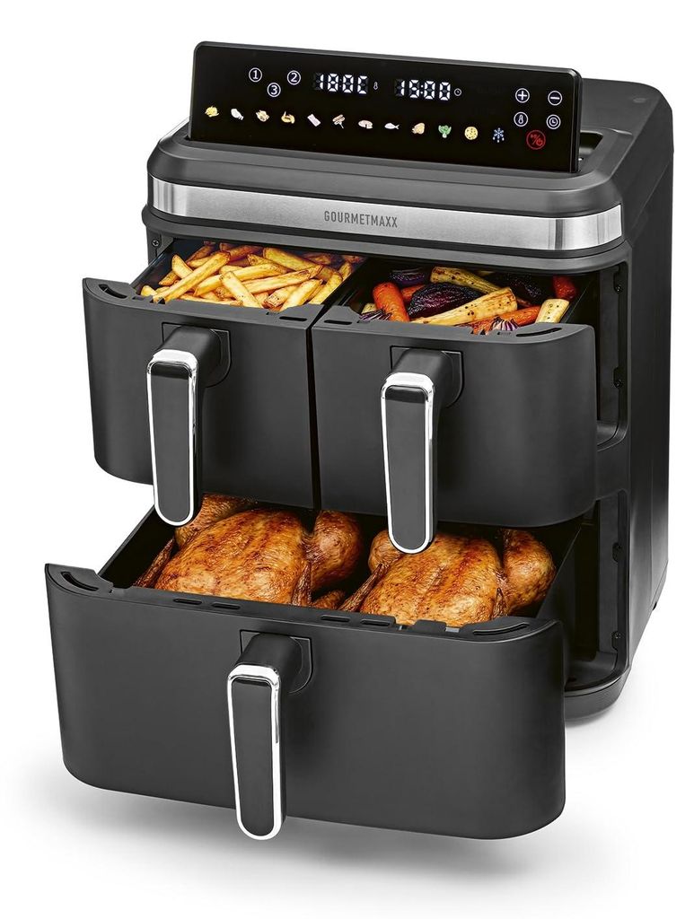 GOURMETmaxx FryUp3 Verticale heteluchtfriteuse met 3 Productafbeelding 