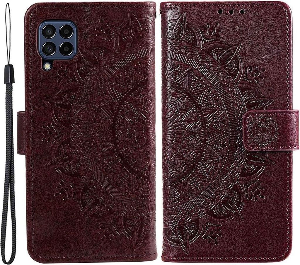 Hülle für Samsung Galaxy M53 5G Handyhülle Flip Case Cover Schutzhülle Mandala