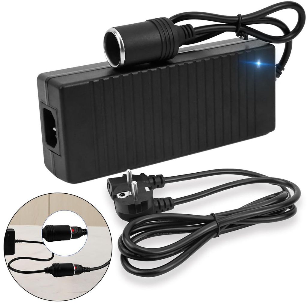 Spannungswandler 230V auf 12V, 180W 15A KFZ-Netzadapter, Produktbild 