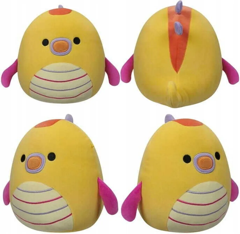 Peluche Douce Squishmallows 19 cm - Leif Hippocampe Jaune Série 18-07