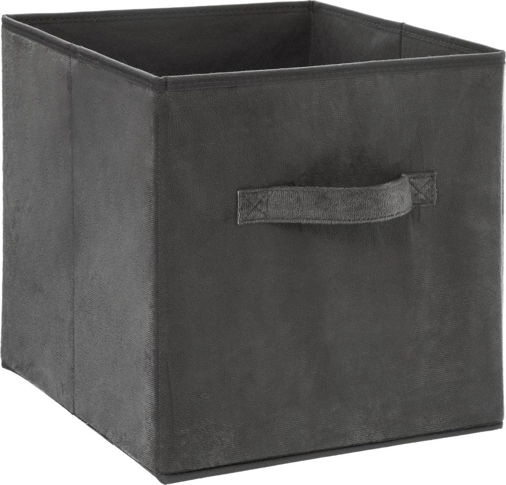 Úložný box, velurový, zelený, 31 cm Obrázek produktu 