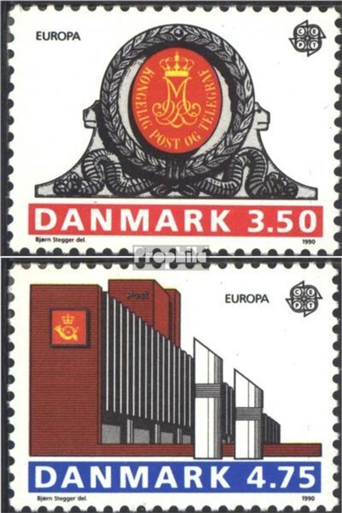 Briefmarken Dänemark 1990 Mi 974-975 (kompl.Ausg.) gestempelt Postalische Einrichtungen
