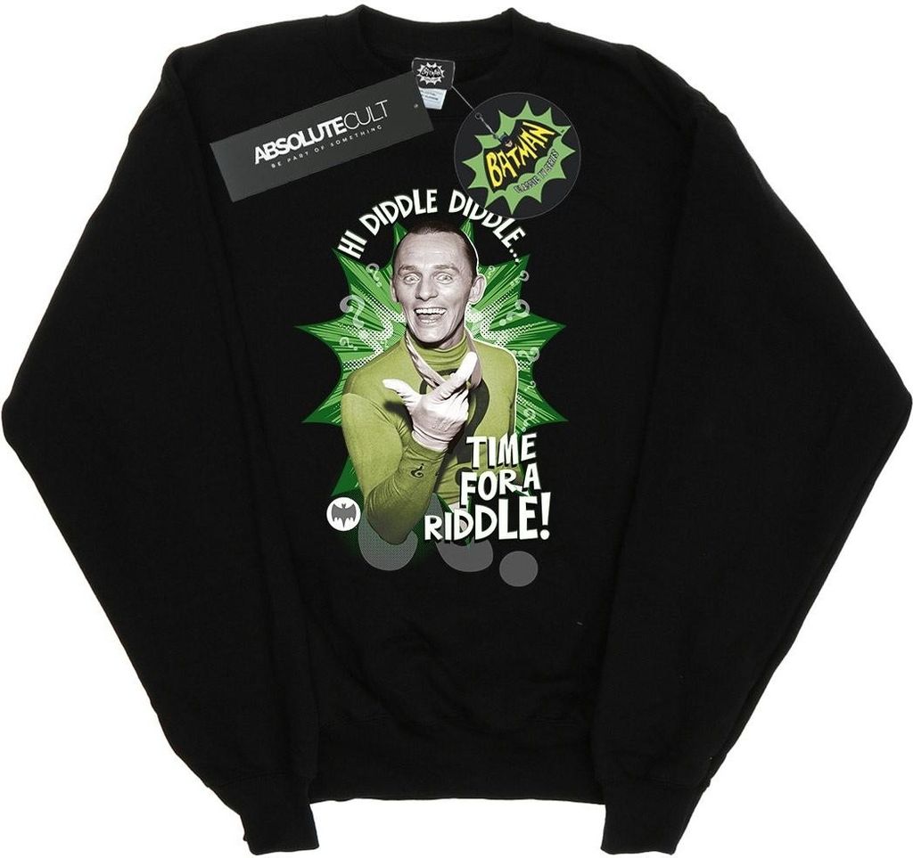 DC Comics - "Time for a Riddle" Sweatshirt für Herren BI14068 (L) (Schwarz)