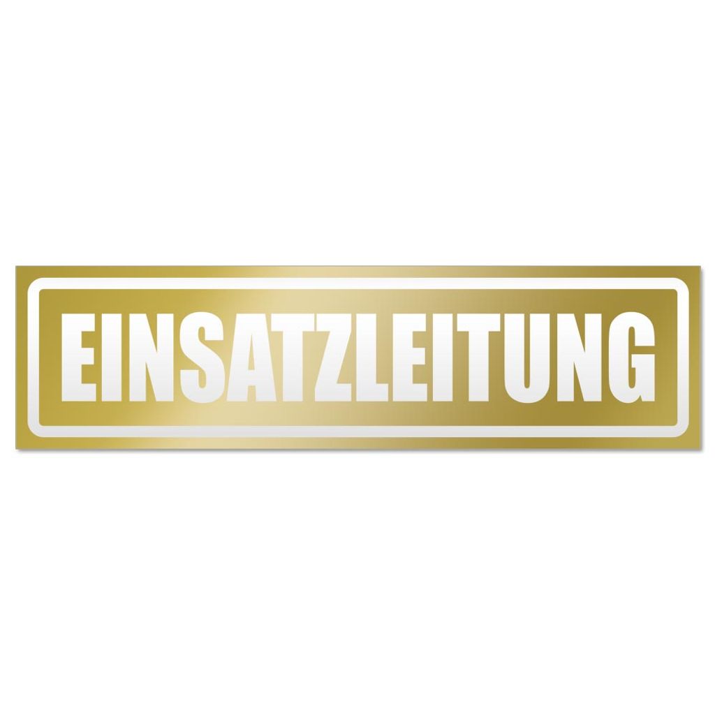 Einsatzleitung invertiert Magnetschild Schild magnetisch