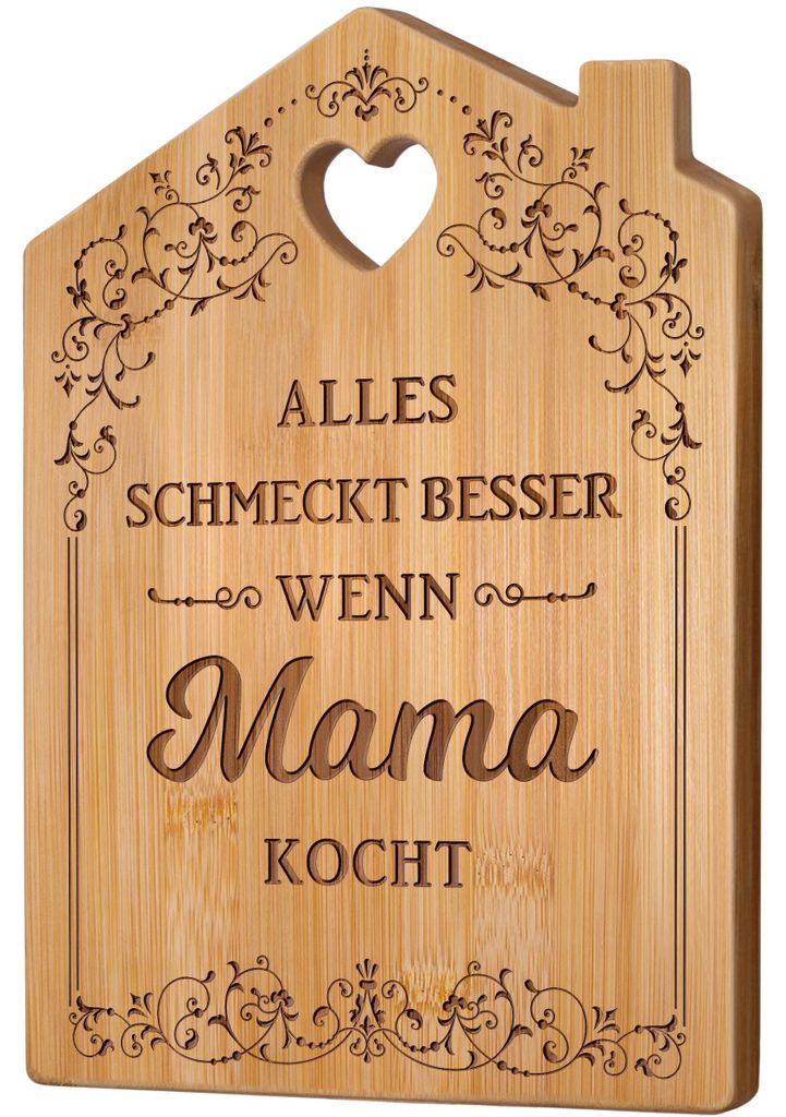 Geschenk für Mama – Schneidebrett aus Bambus mit Text, Geburtstagsgeschenk für Mama, Geburtstag, Muttertag, Muttertagsgeschenke, Weihnachtsgesc...