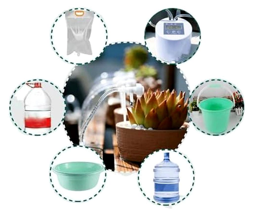Tropfer | 7 Stück Automatische Bewässerungstropfer, Garten-Tropfsystem mit 7 m Schlauch für Rasen, Blumenbeet, Garten, Baum, Indoor, Hochbeet, T...