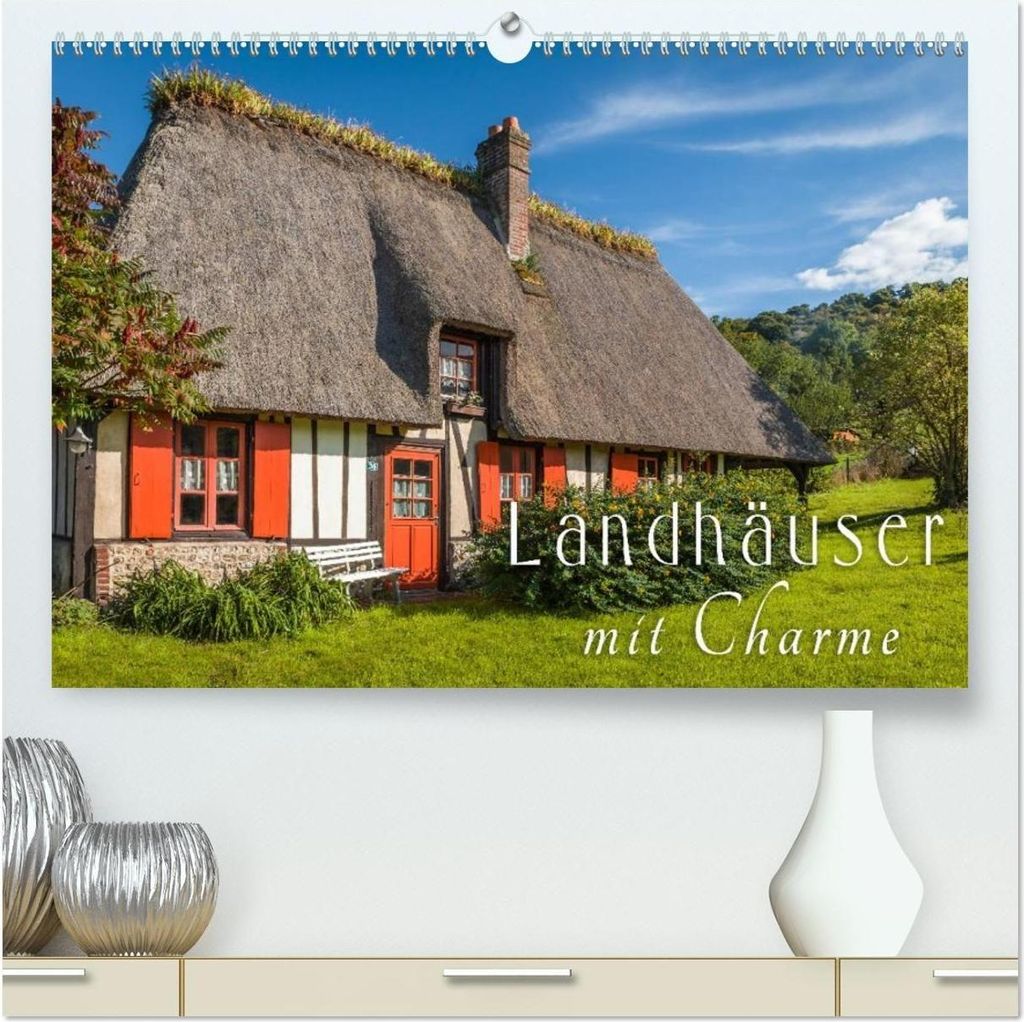 Landhäuser mit Charme (hochwertiger Premium Wandkalender 2026 DIN A2 quer), Kunstdruck in Hochglanz