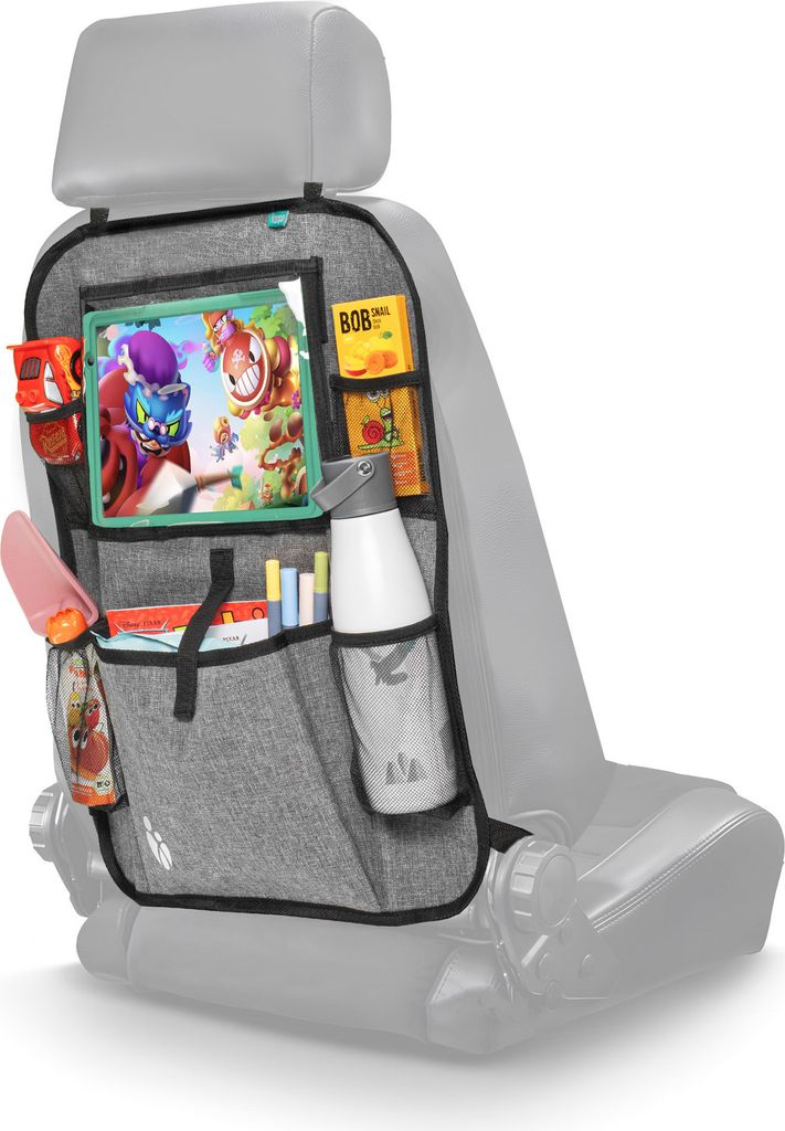 ZOPA Sitz-Organizer + Tablet-Tasche Grau