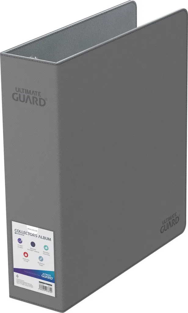 Rangement Cartes Ultimate Guard Gris Album Xenoskin à Anneaux Renforcés