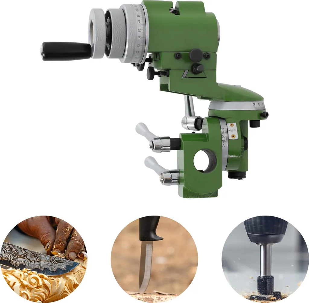 Porte-outils à réglage micrométrique 25 mm pour meuleuse vert