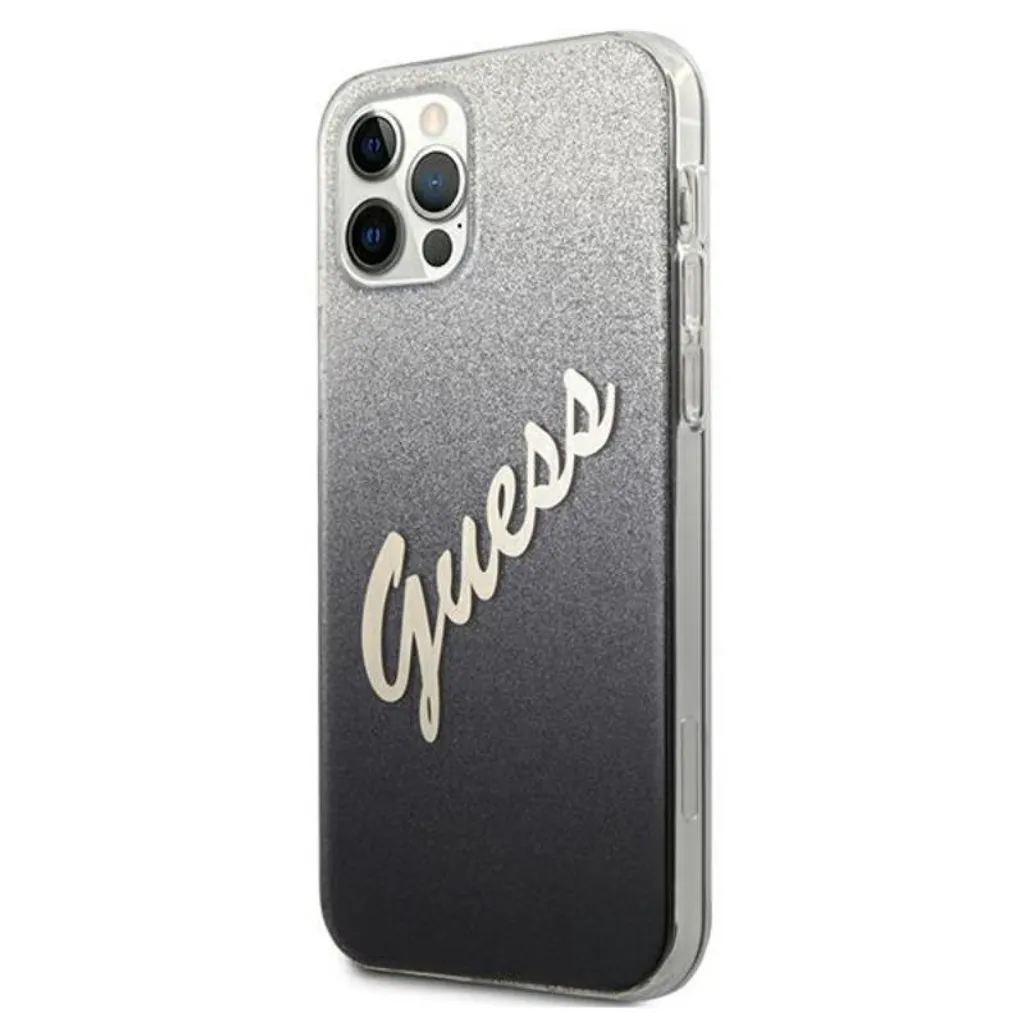 Guess Cover iPhone 12 Pro Max Nera Glitter Gradient - Chic & Safe - 2