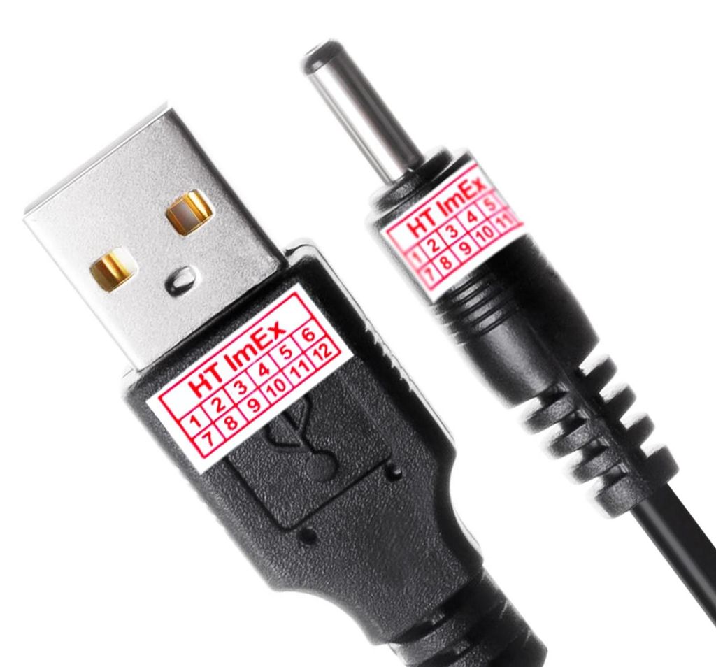 3.5 x 1.35 mm USB Stromkabel Kabel Auf DC Hohlstecker Stecker Ladekabel 5V DC