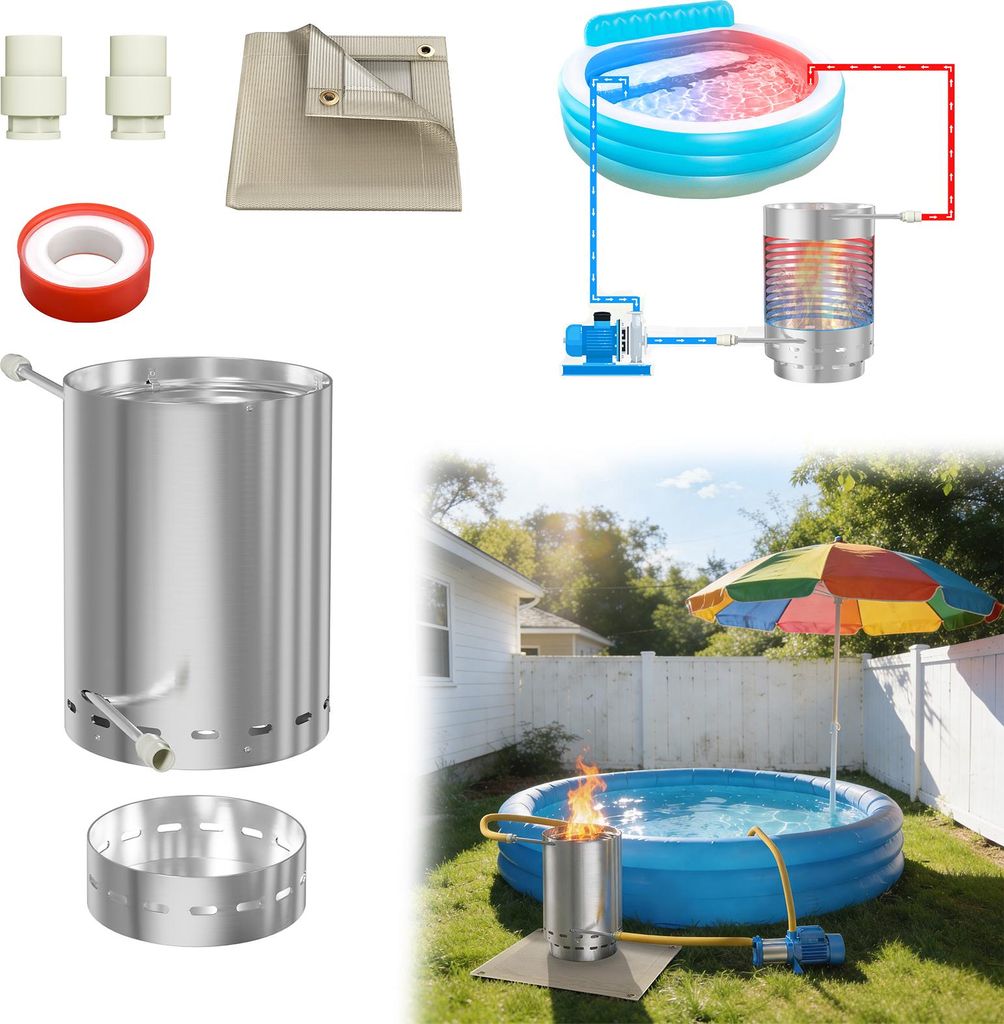 LARS360 1 pièce Bois de chauffage Chauffe-piscine Image du produit 